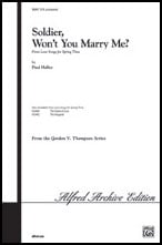 Soldier Won't You Marry Me SATB choral sheet music cover